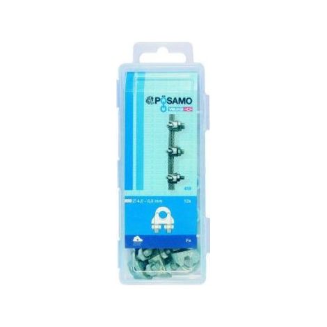 Pinzas cables metálicos Galv. 3mm (por 5)