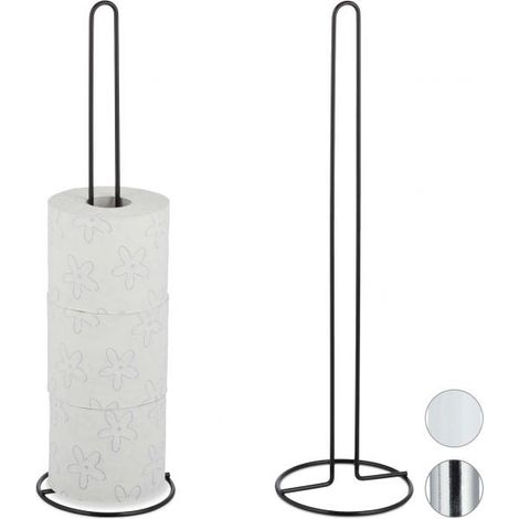 Portarotolo di ricambio set da 2 per il bagno (1/5)
