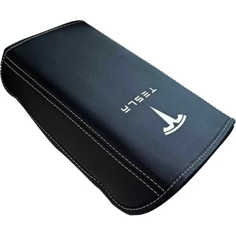 Housse d'accoudoir pour Tesla Model 3 et Model Y, en cuir PU, protection de console centrale, tapis d'accoudoir imperméable pour Mod (1/5)