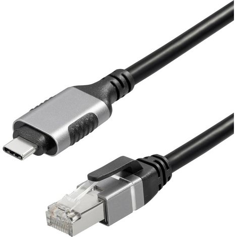 MAXTRACK Adaptateur USB C LAN Adapter - C541-2L, Adaptateur LAN USB-C vers RJ45, Adaptateur USB Ethernet de 1 Gbps, Compatibleavec MacBook, Ordinateurs portables, Appareils mobiles, Aspect de métal, P (1/4)