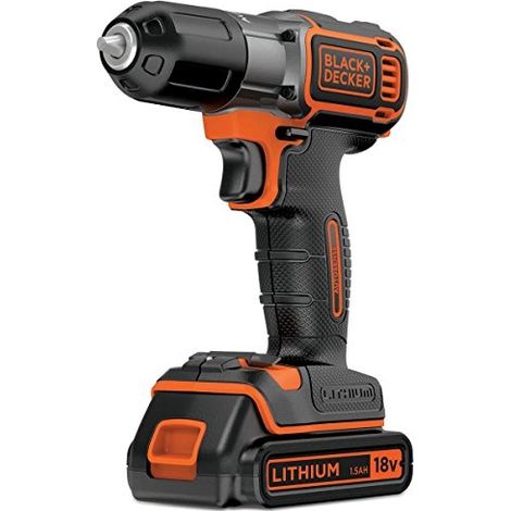 Perceuse Black & Decker ASD18KB-QW 18 V 2x1 5 Ah accu. (1/5)