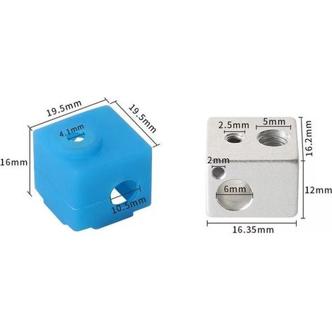 Heating Block Silicone Socks Heating Block Silicone Socks for E3D V5 Heating Block (Kingroon KP3S) (1/5)