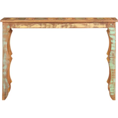 Maison Exclusive - Tavolo Consolle 110x40x76 cm in Legno Massello di Recupero (1/5)
