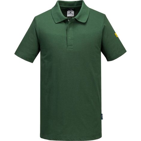 Polo Antistatique Esd - Taille Xl - Vert Forêt - Portwest
