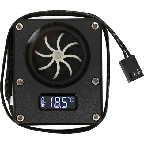 Compteur de débit d'eau pour PC 12V, interface 3 broches, filetage G1/4, acrylique durable et anti-rouille, noir (1/5)