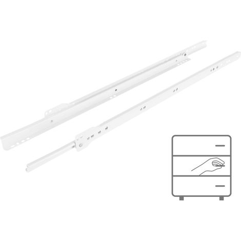 Guide à rouleaux 500 mm blanc 20 kg Riex NR09 (1/5)