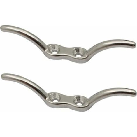 Brides de bateau en acier inoxydable, argentées, 150 x 28 mm, lot de 2 pièces, fixation marine résistante à la corrosion