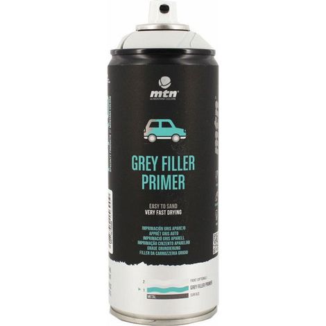 Bombe de peinture apprêt auto - gris auto - 400ml - MTN Pro (1/2)