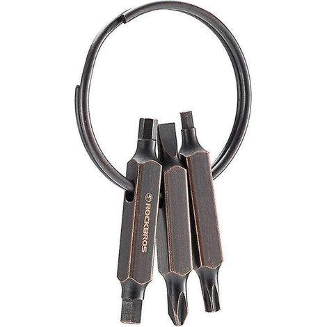 Porte-clés outils vélo multifonction réparation alliage d'aluminium outil portable en acier inoxydable vélo Ac (1/2)