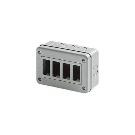 Contenitore Parete Easy Ip40 4Mod. (Elettrocanali Cod. Ecse60404)