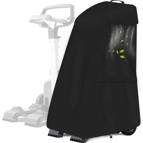 600D Waterproof Pool Robot Cover for Dolphin Caddy, Black Pool Robot Cover, Windproof Cover, 600D Oxford Fabric, Compatible with Dolphin Caddy. (1/5)