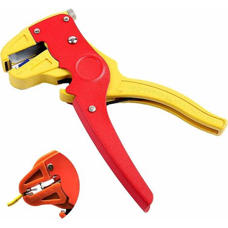 Automatic Stripping Pliers Adjusting Electrical Cable Stripper Hand Tools for 0.2-4mm² Cables Automatic Cable Pliers Adjustment Tool Hand Stripping Pliers for Electrician Cables (1/5)