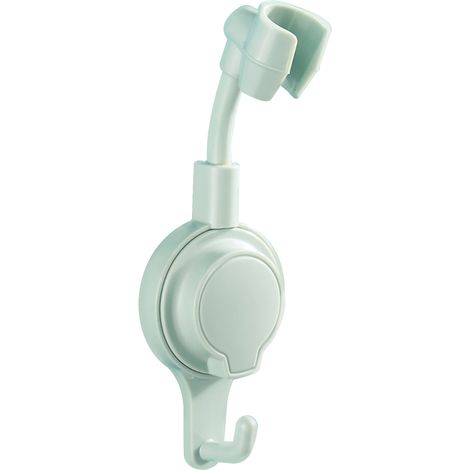 Support de pommeau de douche crochet inclus avec rotation 360° . Fixation par ventouse, en acier inoxydable, réglable (1/5)
