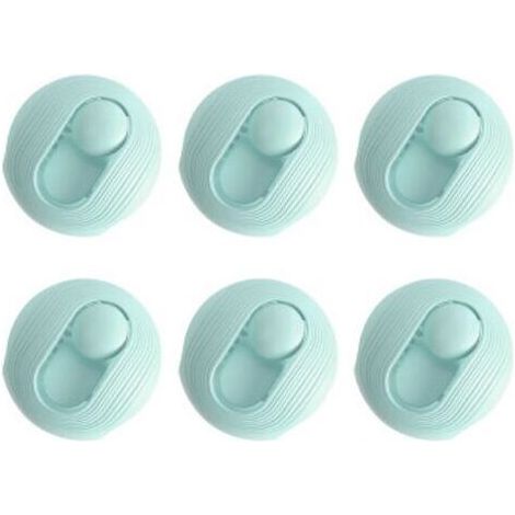 Lot de 6 boucles invisibles anti-glisse pour housse de couette, vert menthe – DELKEVIC