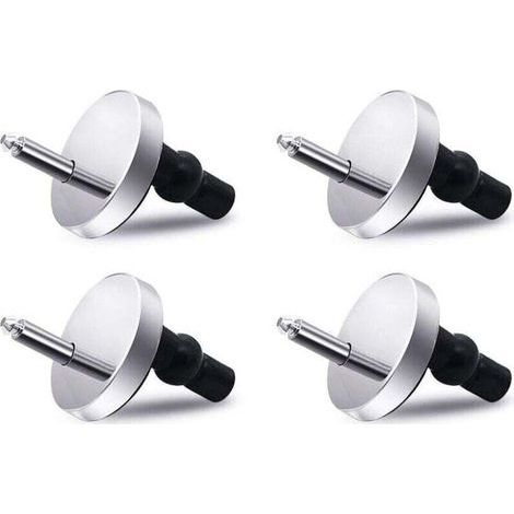 Abattant WC Fixations Charnières 2 Paire Libération Rapide Top Fix Store Charnières Trou de Fixation Extensible Caoutchouc Vis avec Base de 50mm 4 Pièces (1/4)