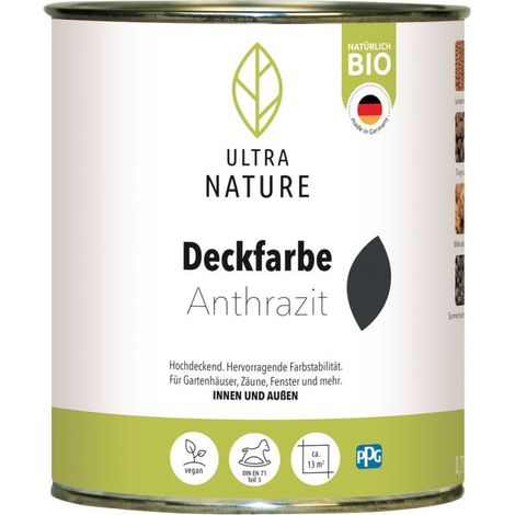 Ultra Nature Deckfarbe 750 ml anthrazit Holzschutzfarbe (1/3)