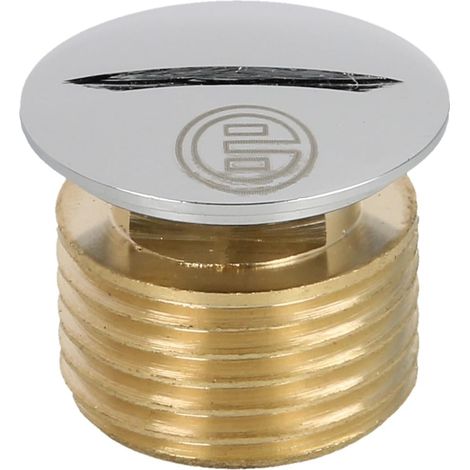 Bouchon aveugle 1/2'' laiton chromé