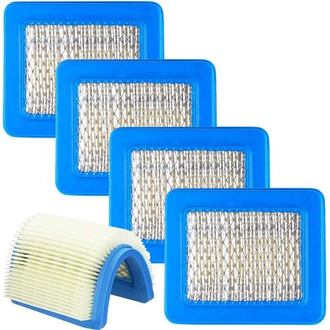 BDD Filtre À Air Moteur 5pcs Moteur Filtre Air Tondeuse à Gazon Accessoires Filtre Air Cartouche Filtre Air pour Tondeuse Poussée Remplacement Hilloly Bleu Filtre Air Tracteur 13cm11cm (1/5)