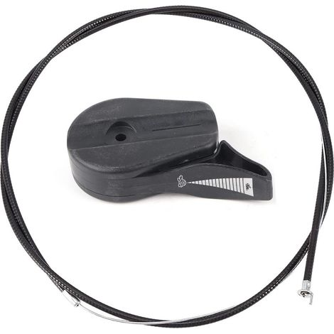 Kit di sostituzione del cavo dell'acceleratore da 57 pollici, kit leva di comando universale per tosaerba (nero) (1/5)