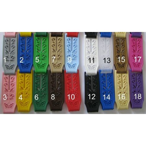 1000 PEZZI PIASTRINE PER TENDA A PIASTRINA PIASTRINE PVC MOSCHIERA ZANZARIERA - Colore .: Marrone (8)