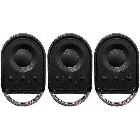 Lot de 3 télécommandes de porte de garage, 433 MHz, 4 canaux, plastique ABS, compatibles avec les ouvre-portes de garage Somfy Keygo, Keytis 2, NS, RTS et Keytis 4 N (1/5)