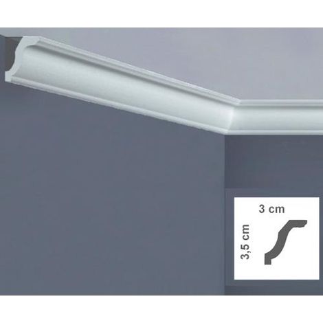 CORNICE SOFFITTO POLISTIRENE MM 30X35 2MT "B 835 BOVELACCI"