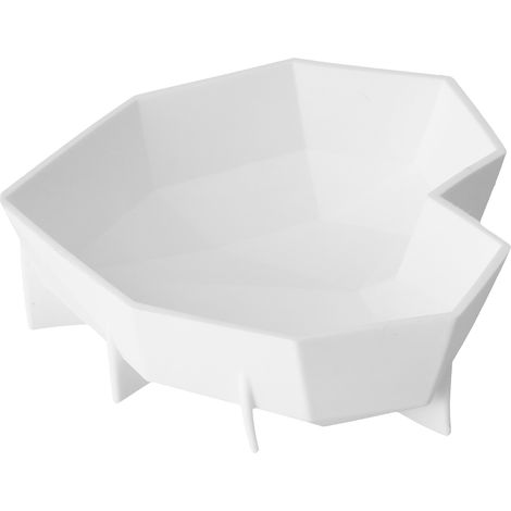 Herzförmige Dessertkuchenform aus dickem Silikon in Diamantform für die heimische Bäckerei (1/5)