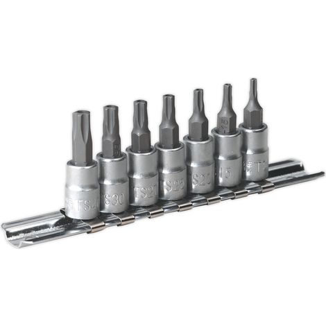 Sealey Premier TRX-TS Security Socket Bit Set 1/4""Sq Drive 7pc SX106 (1/2)