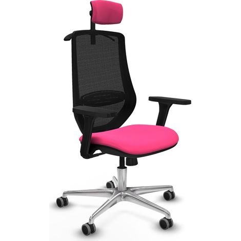 Sedia Ufficio con Poggiatesta Mardos Piqueras y Crespo D086G2H Rosa (1/5)