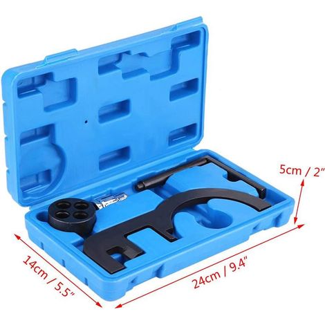 Outil de calage moteur BMW N47 N47S (4 pièces), coffret en plastique bleu, exclusivité entrepôt international (1/4)