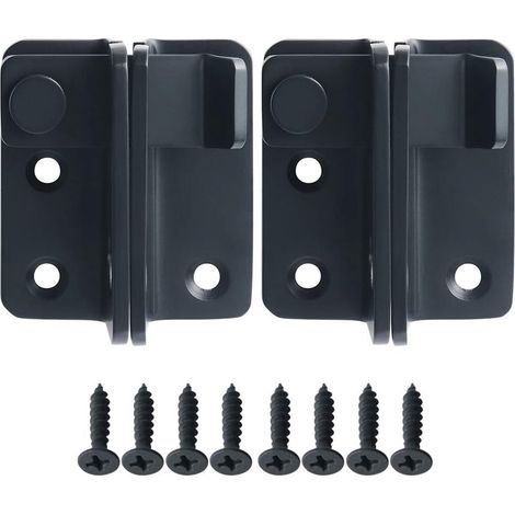 2 pièces - Serrure - 605427 mm - Serrure de porte en acier inoxydable - Pêne coulissant avec sécurité - Pêne coulissant gauche (1/5)
