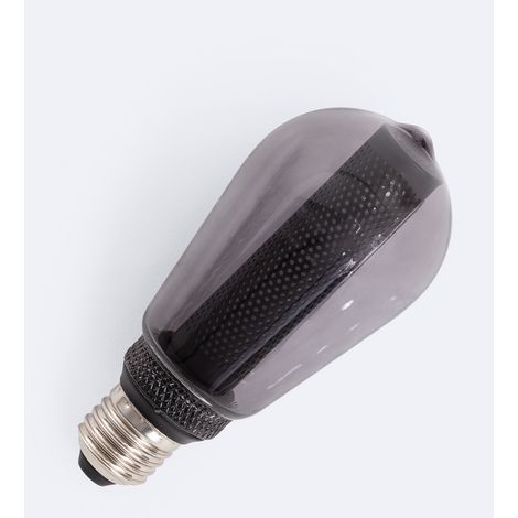LED Glühbirne Filament E27 3W 100 lm ST64 Smoke No Flicker 1800K Superwarm