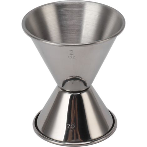 Verre Doseur Cocktail Double Tête Professionnel en Acier Inoxydable 304 pour Bar Restaurant Maison Brillant Miroir (1/5)