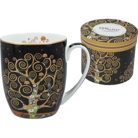 Tazza in porcellana Camio per caffè e tè, con l'albero della vita di Gustav Klimt. (1/5)