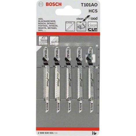2608630031 - Set 5 lame per seghetto alternativo T 101 AO Clean for Wood