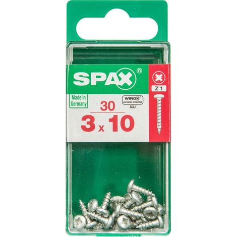 Spax Universalschrauben 3.0 x 10 mm TX 10 - 30 Stk. Holzschrauben (1/2)