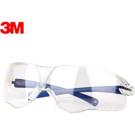 Lunettes de sécurité de protection 3M 10434 : verres résistants aux chocs, antibuée, anti-rayures, protection UV, en polycarbonate. (1/4)
