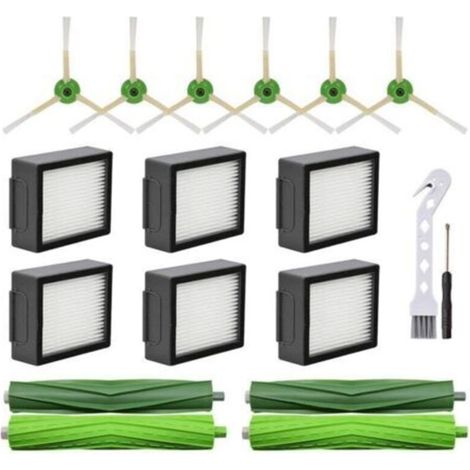 PièCes de Rechange pour IRobot Roomba I3 I4 I6 I7 I8 E5 E6 E7 Robot Aspirateur Brosse LatéRale Principale Filtre HEPA