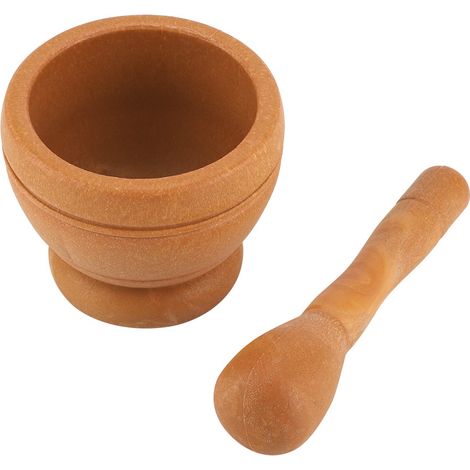 Manuel broyeur d'ail en plastique, mortier et pilon pour épices et herbes, bol à moudre, ustensile de cuisine (2) (1/5)