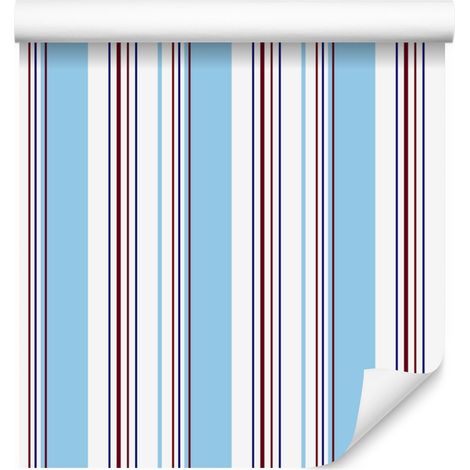 Carta da parati a righe colorate per soggiorno e camera da letto, 50x1000 cm (1/5)