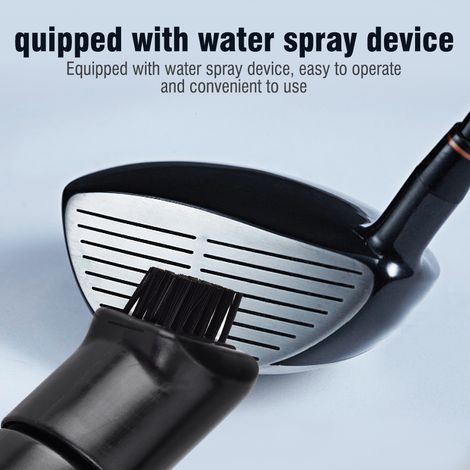 Brosse de nettoyage multifonctionnelle en plastique rainuré pour balles de golf, accessoire et équipement (1/5)
