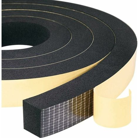 Mousse Adhésive d'Étanchéité Lot de 2 Rouleaux, 25mm(l) x 20mm(H) x 4m(L), Protection de Meubles, Résistant aux Intempéries, Anti-Choc et Anti-Collision, Isolation (1/5)