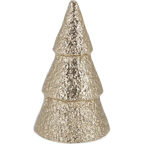 Pino decorativo Sheeny tondo oro Ø11,5 × H20 cm (1/2)
