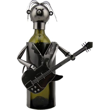 Support de présentation à bouteille - Le Guitariste