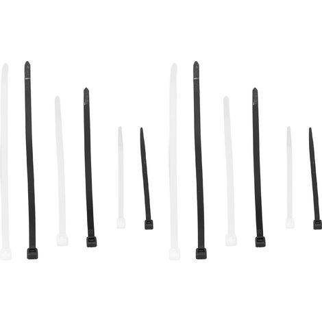 400 Attaches Câbles Auto-Agriffantes Nylon, Lot de Fixation pour Câbles en 4, 6 et 8 Pouces (1/5)