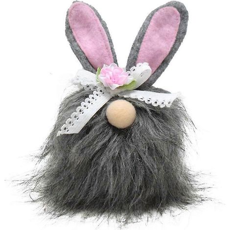 Décorations de Pâques Gnome Lapin de Pâques Printemps Sculpture Gnome Cadeau (1/4)