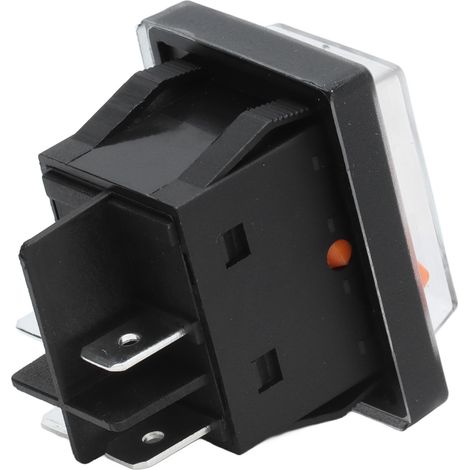 Interrupteur étanche 4 broches marche/arrêt en ABS, type bateau, avec couvercle, pour appareils électriques 125/250 V CA (1/5)