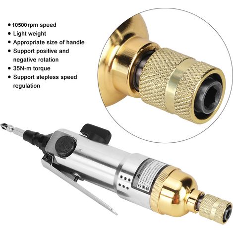 Tournevis pneumatique 1/4" KP-8041 10 500 tr/min - Exclusivité entrepôt à l'étranger (1/5)