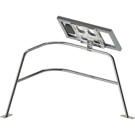 Support balcon inox orientable pour panneau solaire – Fixation universelle – Dimensions 31 x 66 x 3,5 cm – Poids 1,6 kg – Uniteck