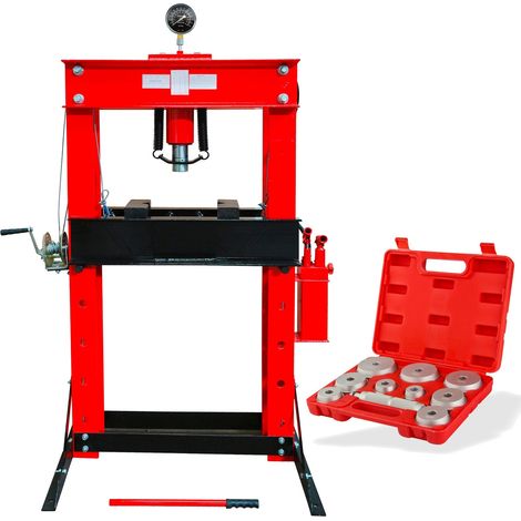 SET 50 Tonnen Werkstattpresse + Druckstücksatz 10 tlg (1/5)